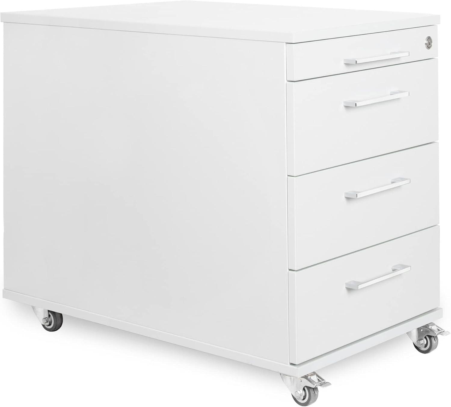 Eigentlich Rollcontainer 80 cm tief Weiß