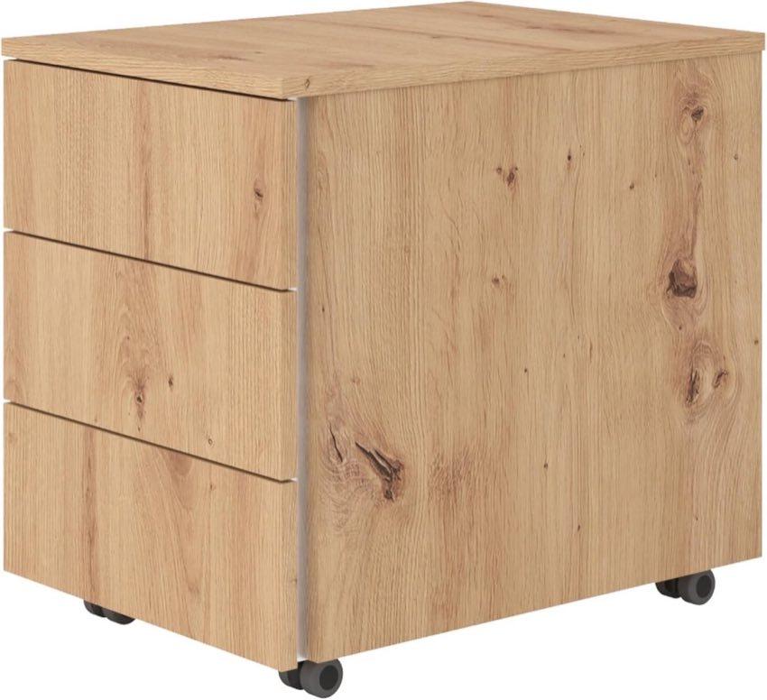 bümö lite Rollcontainer Asteiche 3 Schubladen