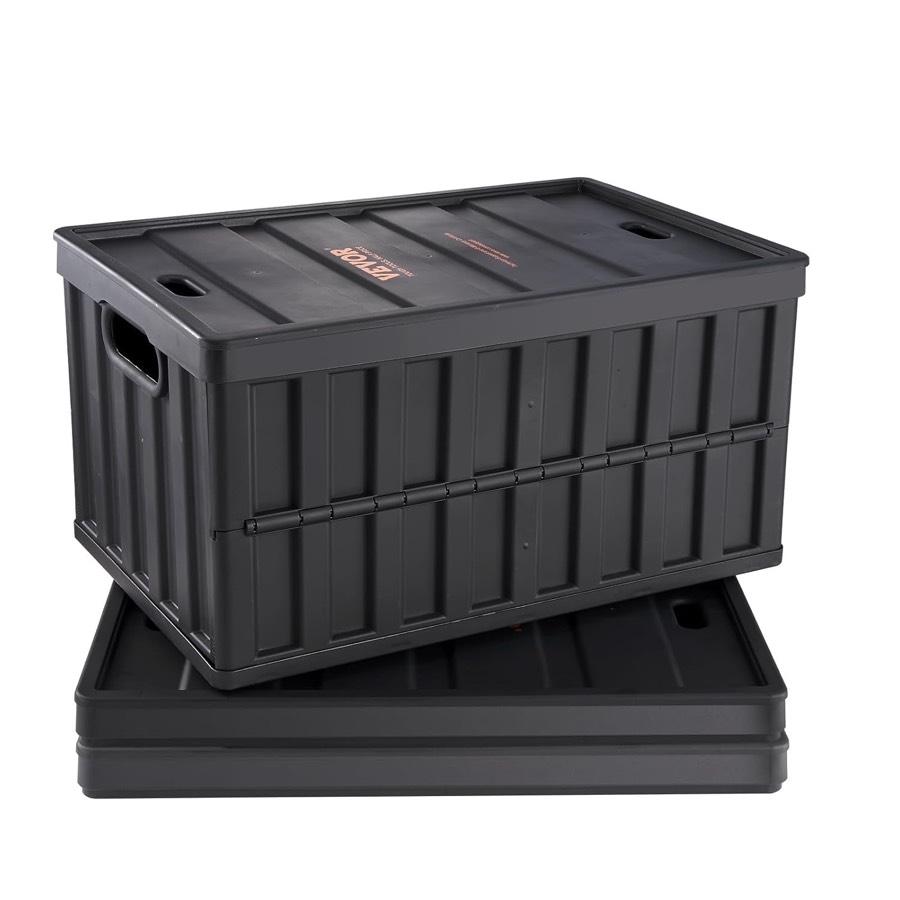 VEVOR Klappbox 65 L 3er-Set mit Deckel