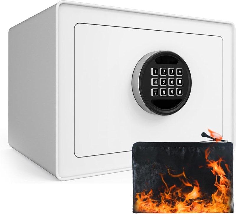 VALINIRT VALINIRT Kompaktsafe 22L – Keypad, Weiß