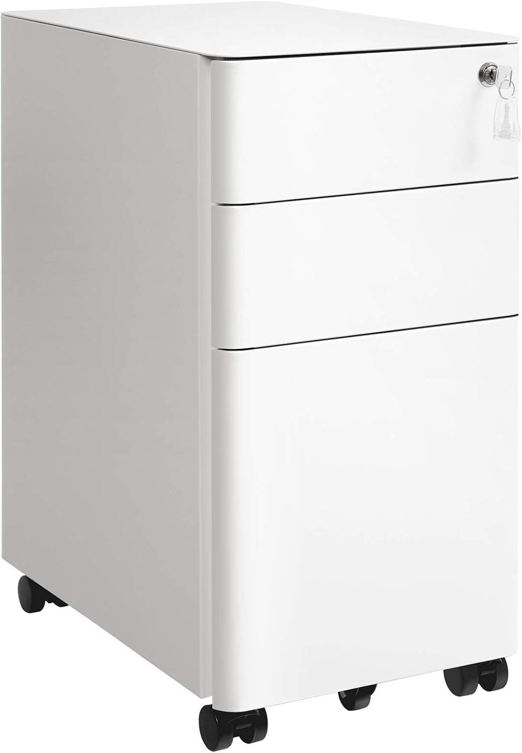 SONGMICS Aktenschrank 3 Schubladen Hängeregister