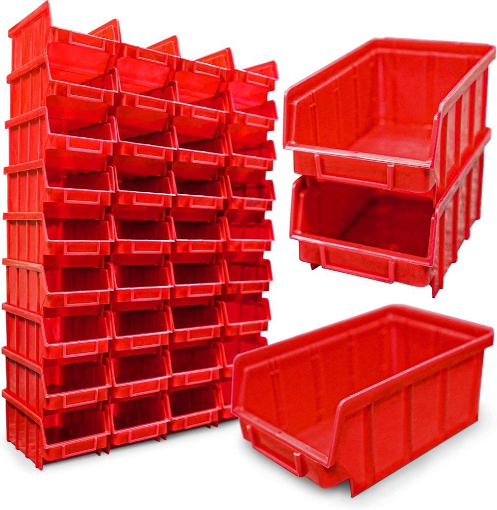 HMH 40× Stapelboxen – Größe 2, Rot