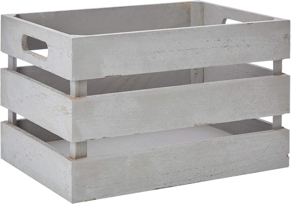 Zeller 15136 Aufbewahrungs-Kiste Vintage grau