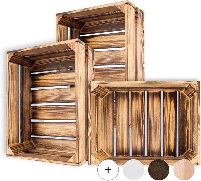 Creative Deco Holzkiste Vintage 40×30×15