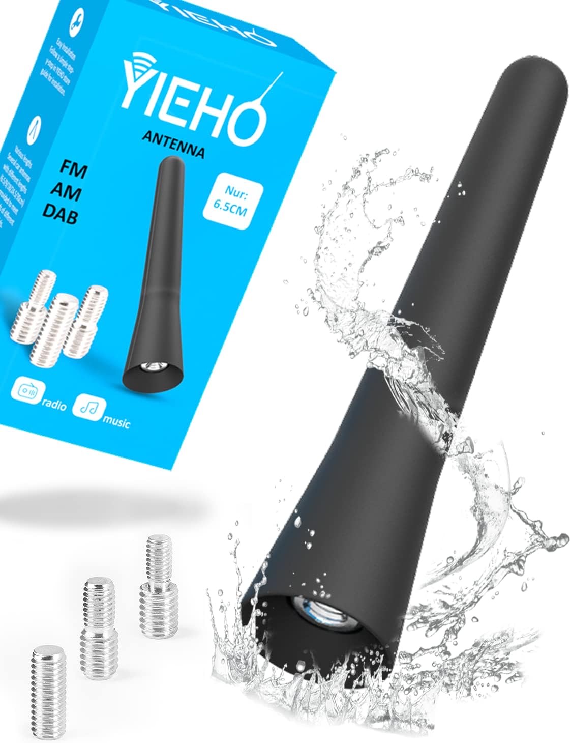 YIEHO Autoantenne 6,5 cm
