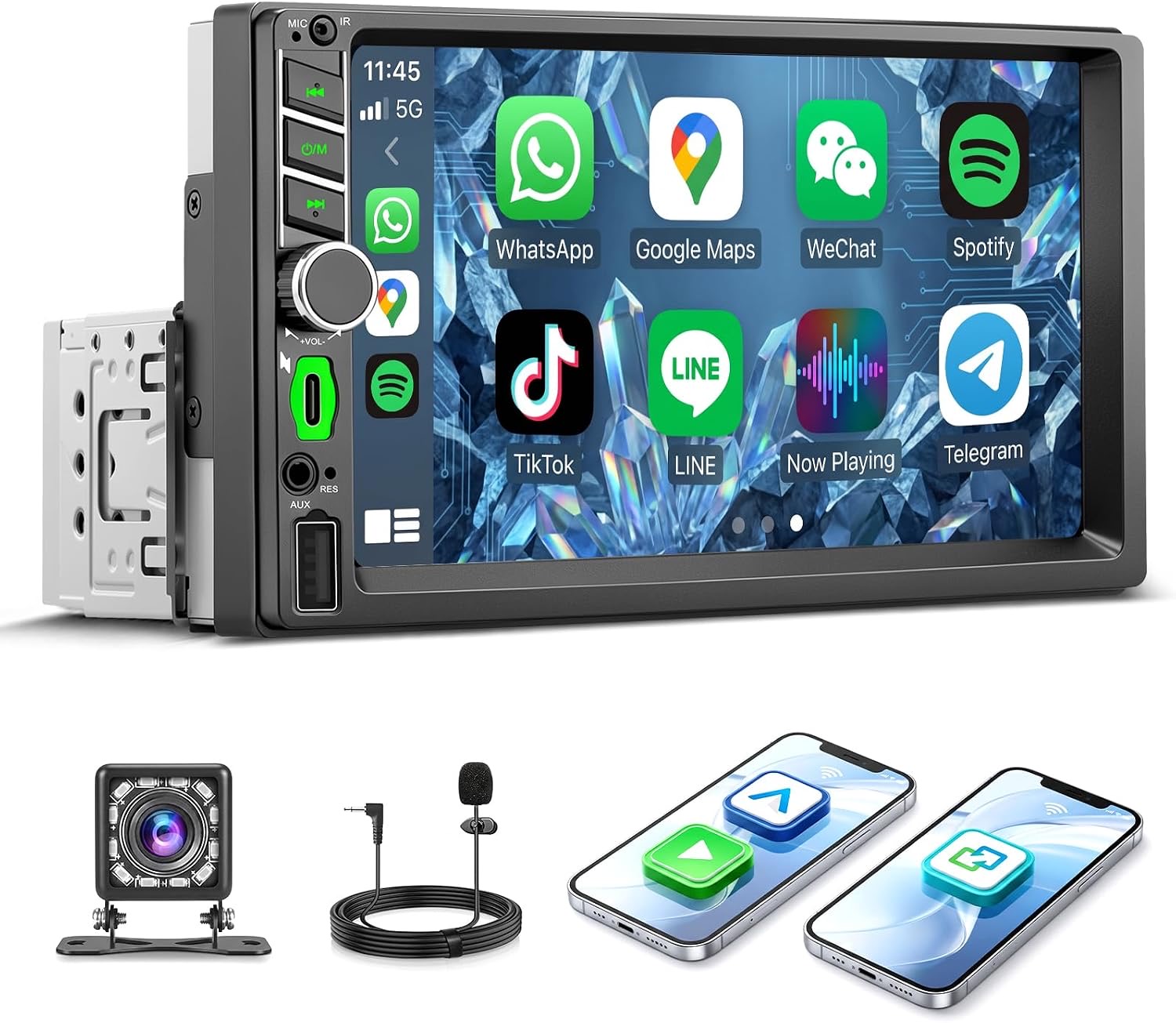 WERESOUND F7013C 1-DIN Autoradio