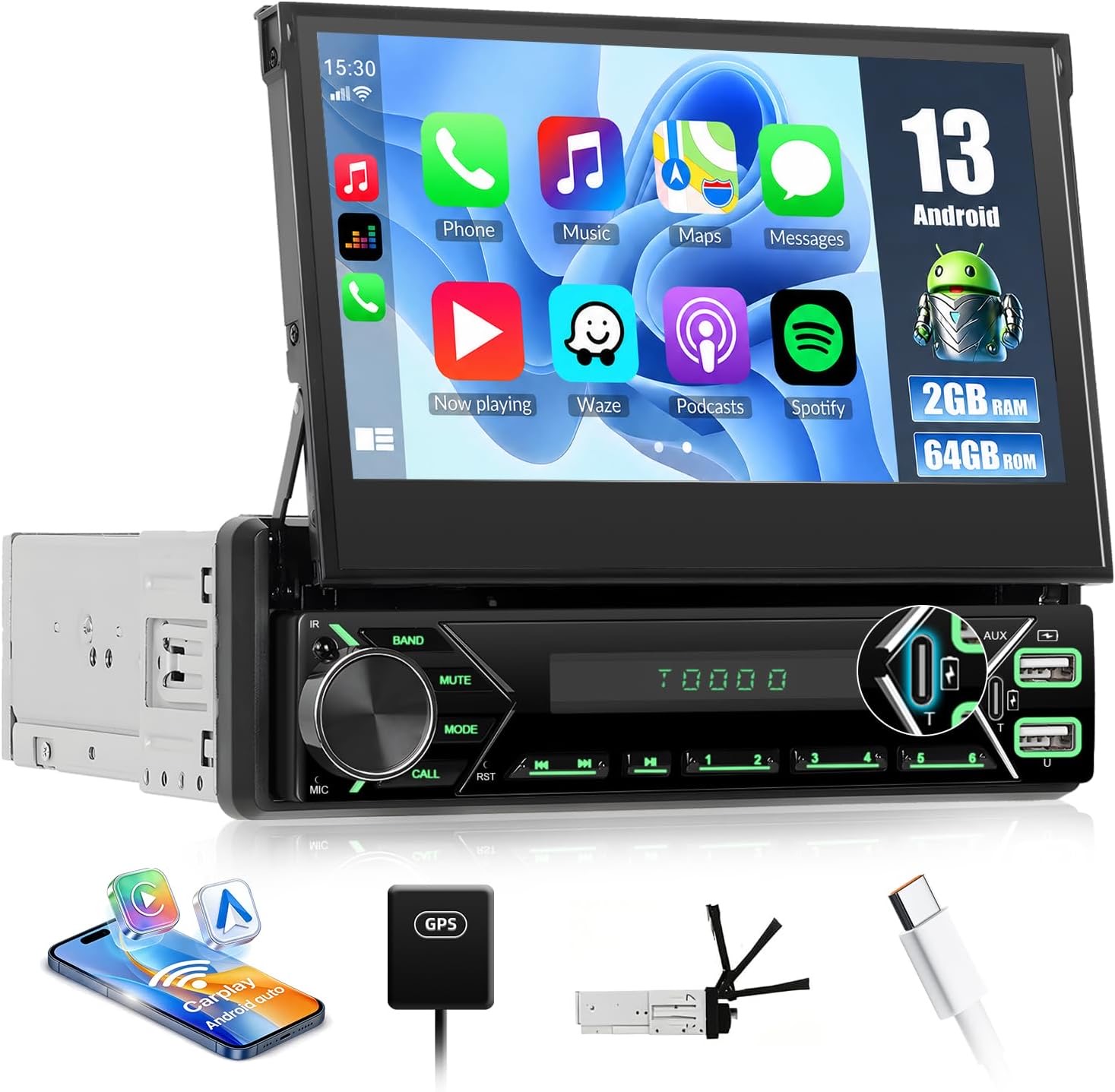 SIXWIN 1-DIN Android-Autoradio