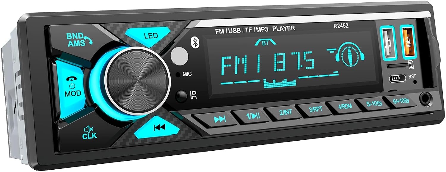 CENXINY Autoradio 1-DIN mit USB-C