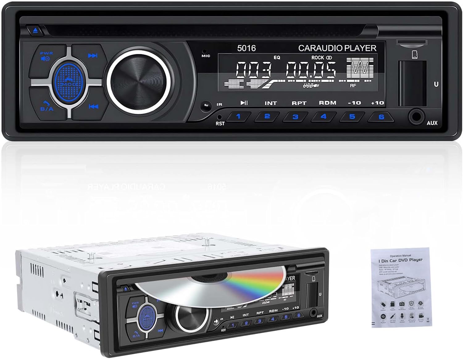 CAMECHO 1-DIN CD/DVD