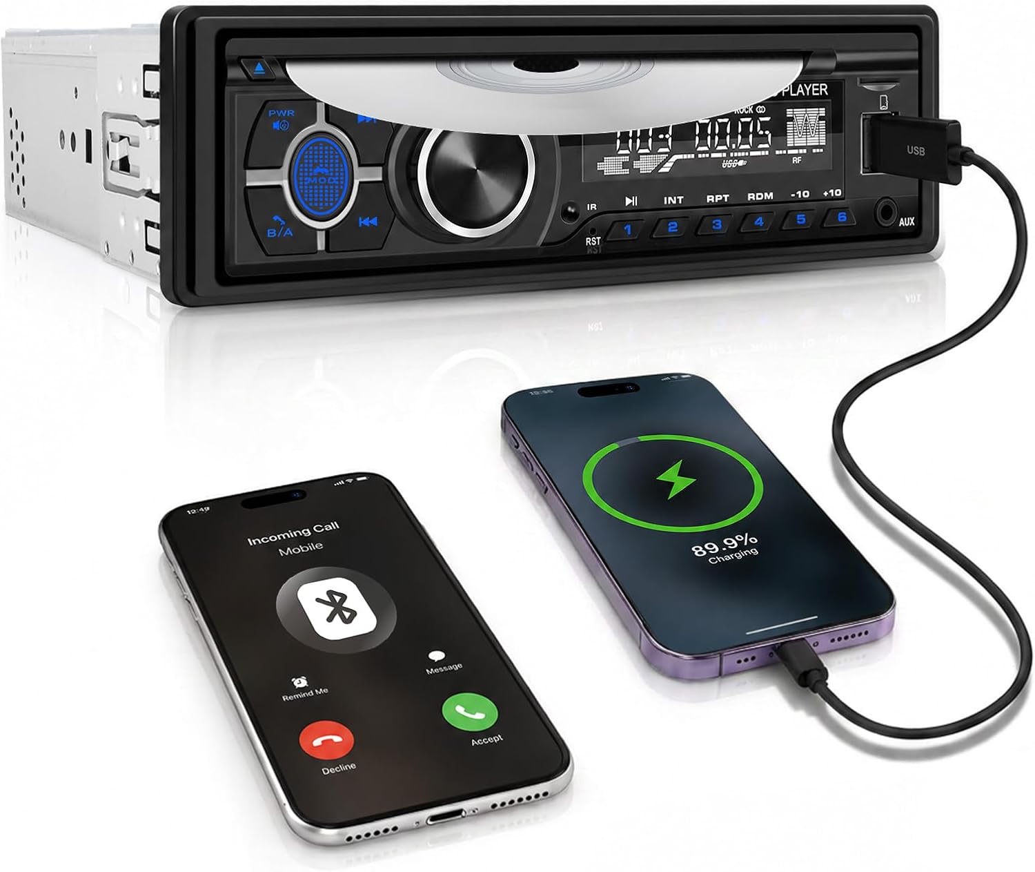 SIXTOP 1-DIN CD/DVD
