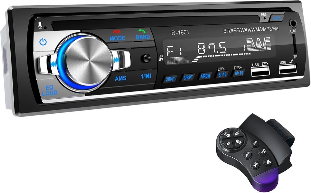 RDS Autoradio Bluetooth, CENXINY Auto Radio Bluetooth 5.0 mit Freisprechfunktion, Autoradio 1 Din mit FM/2 USB/AUX/SD, EQ/MP3/WMA/WAV, Fernbedienung, iOS/Android