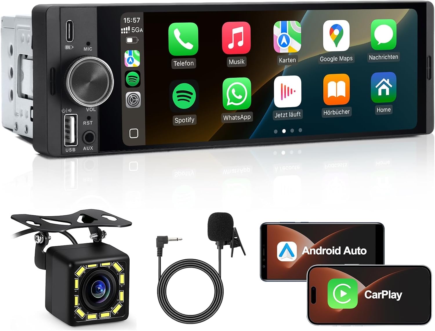 MRSXWPY 1-DIN CarPlay 6,36"