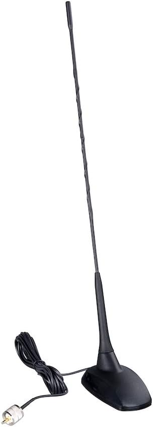 Albrecht CB-Magnetantenne CBM-516, 65270, Strahlerlänger 44cm, mit 4 m Kabel und PL-Stecker