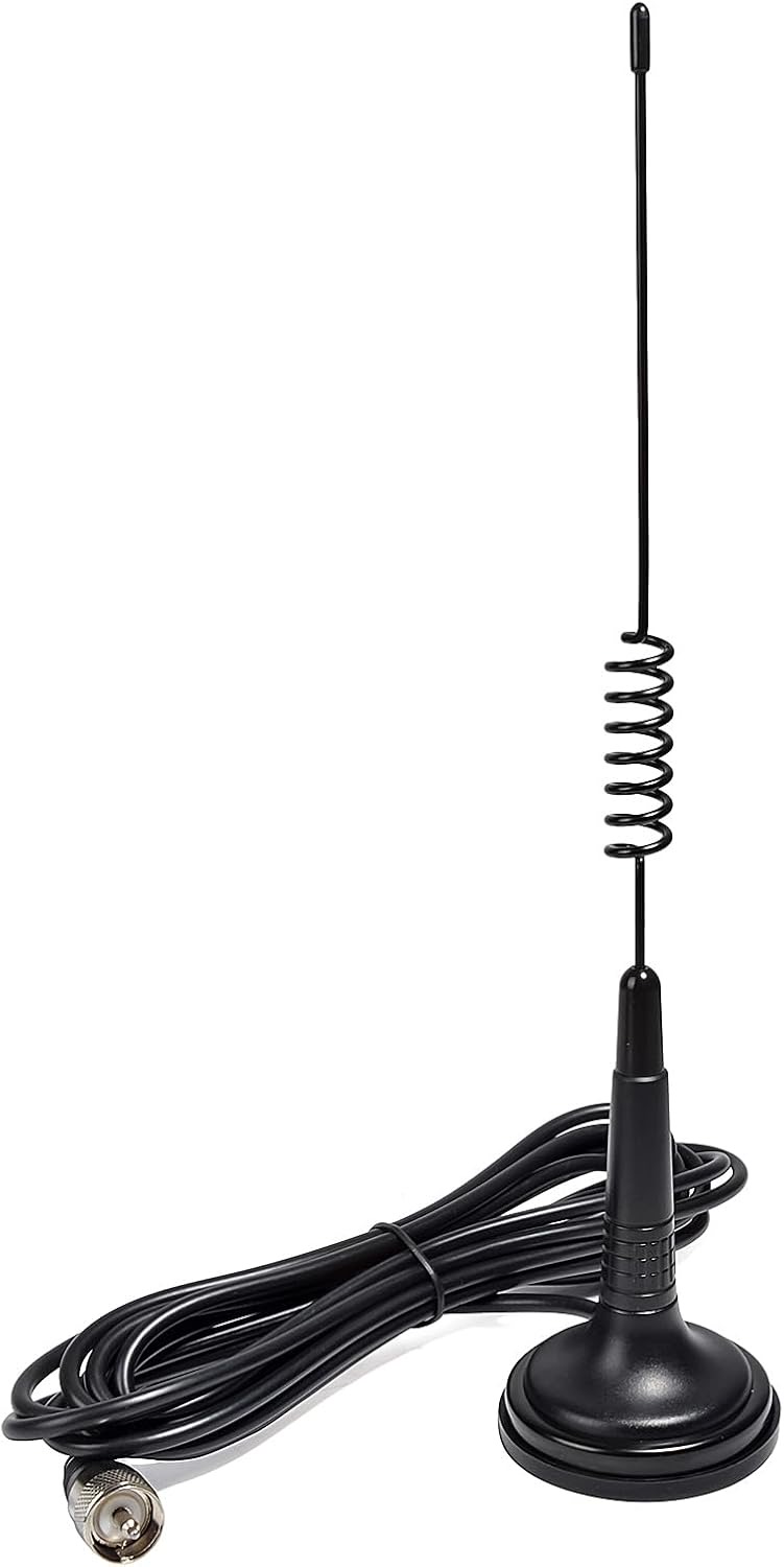 UAYESOK CB-Funkantenne 27MHz Auto Mobile Magnetische Halterung Antenne 13.7inch mit Heavy Duty Magnetfuß mit Koaxialkabel RG-58U 4M PL-259 für LKW Präsident Midland Cobra Uniden Anytone Cb Radio Kit