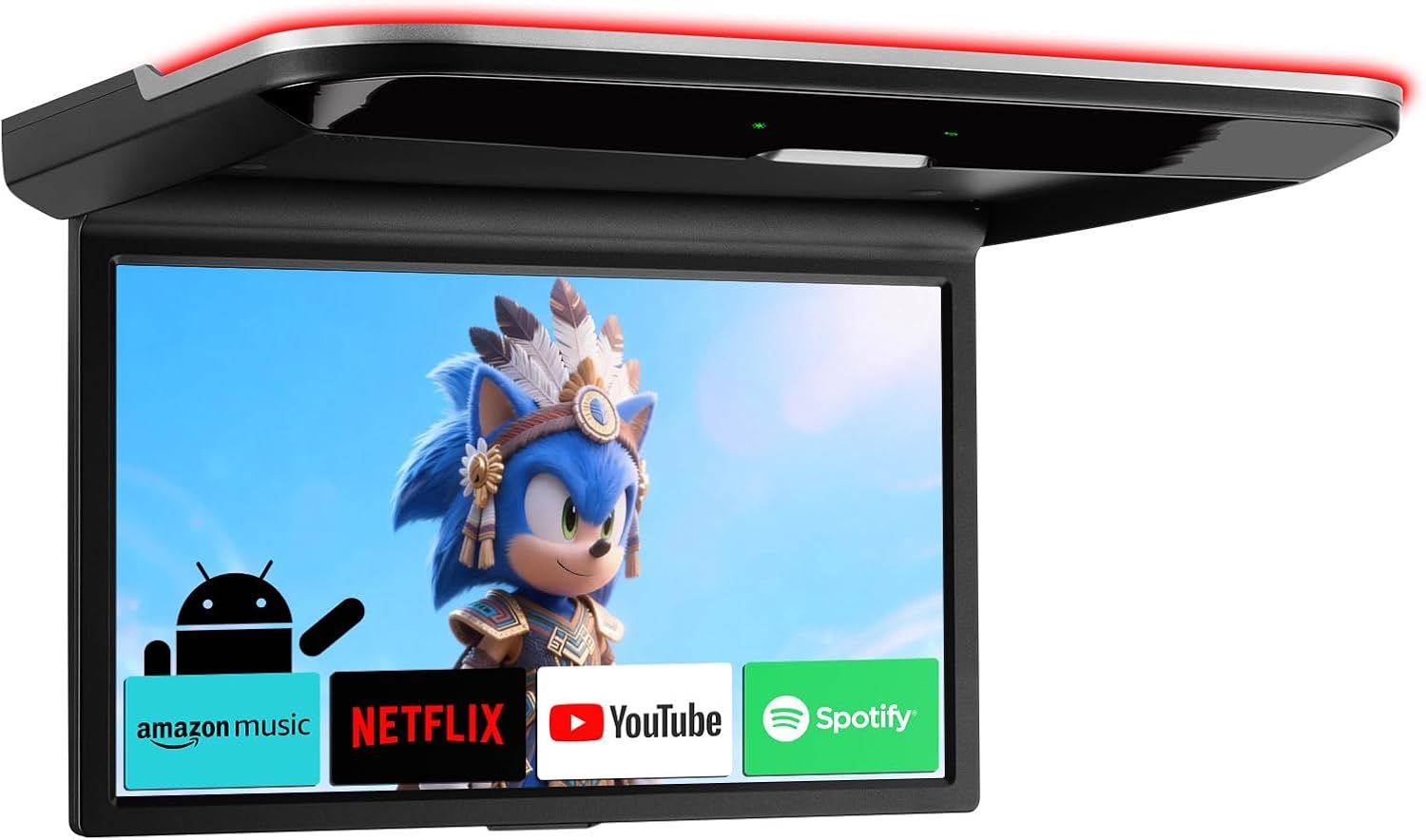 XTRONS 14 Zoll 2+32GB Ausklappbarer Auto Deckenmonitor für Auto Heimkino