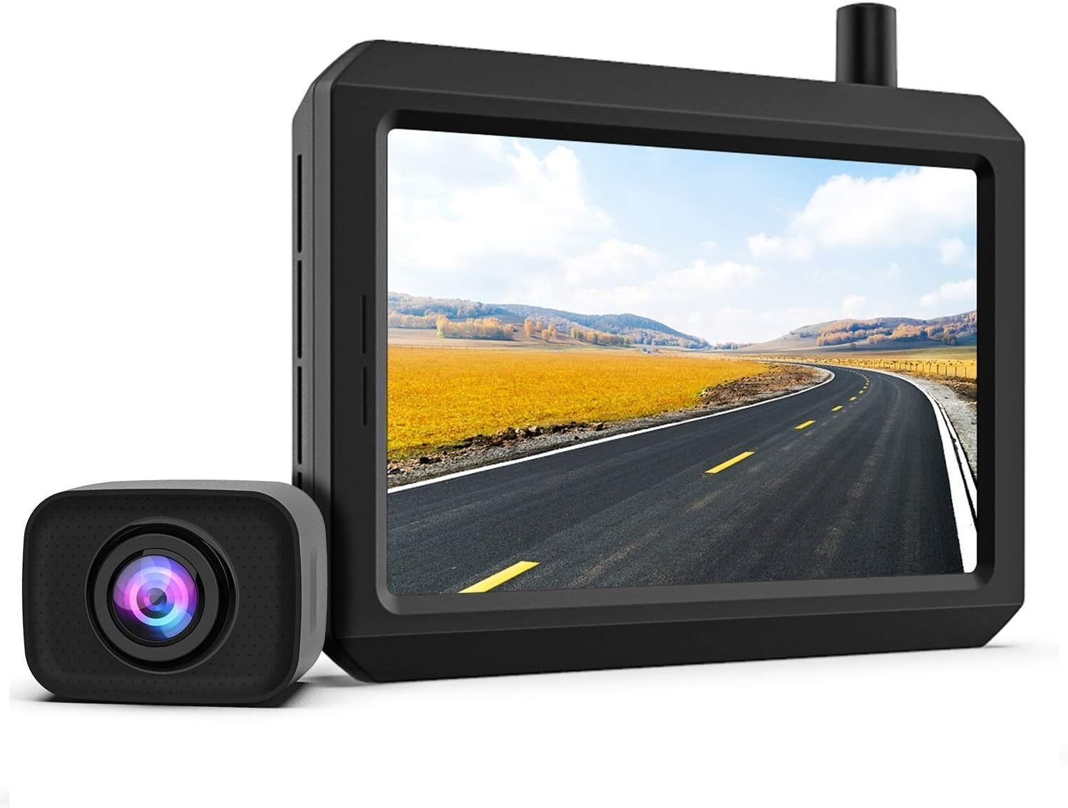Digital Kabellos Rückfahrkamera Set Unterstützt 2 Kameras mit 5" HD Monitor