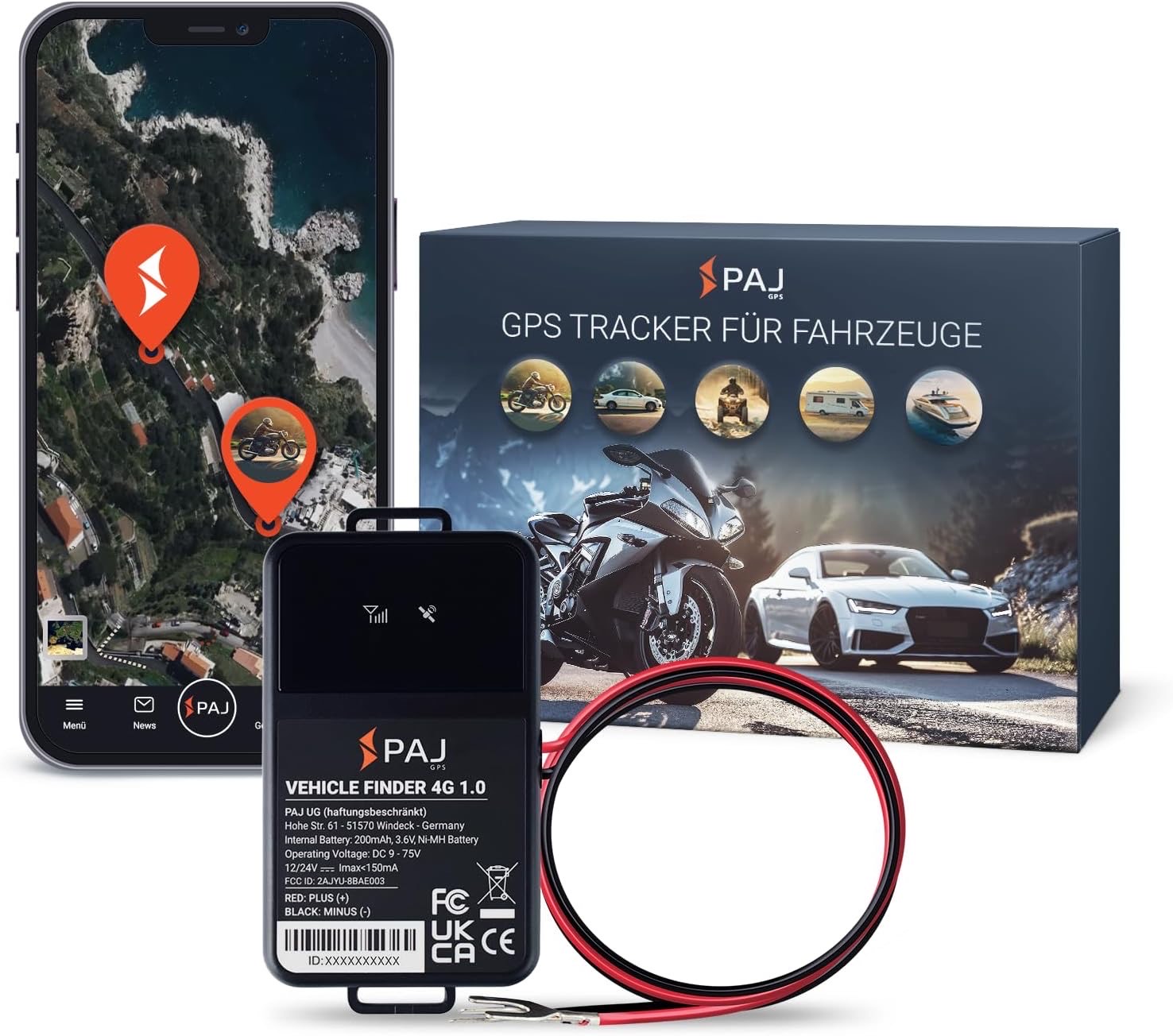 PAJ GPS PAJ Vehicle Finder 4G 1.0 - Produktbild