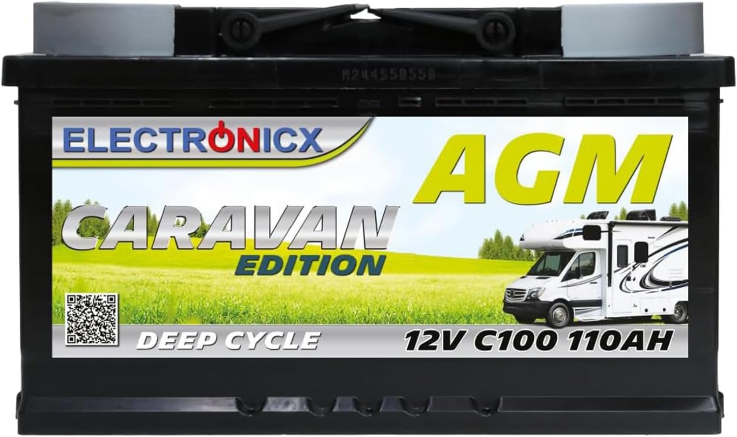 Electronicx AGM Caravan 12V 110Ah – Testsieger AGM-Batterie 110Ah