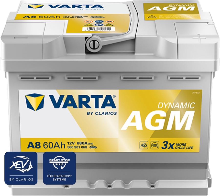 VARTA Dynamic AGM A8 60 Ah