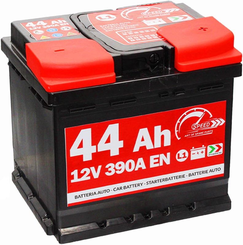 SMC Speed L144, 44 Ah, 390 A, Pluspol rechts