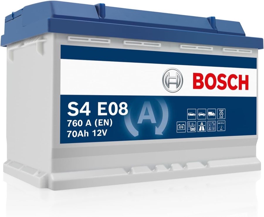 Bosch S4 E08 EFB 70 Ah 760 A – Testsieger Autobatterie 70 Ah