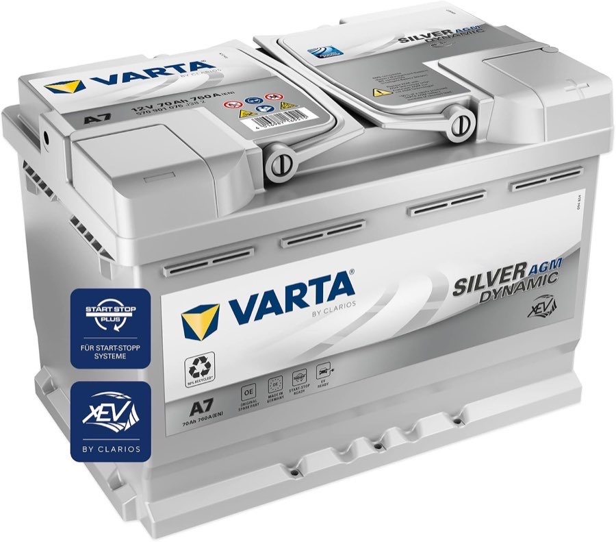 VARTA Silver Dynamic AGM A7 E39 70 Ah 760 A