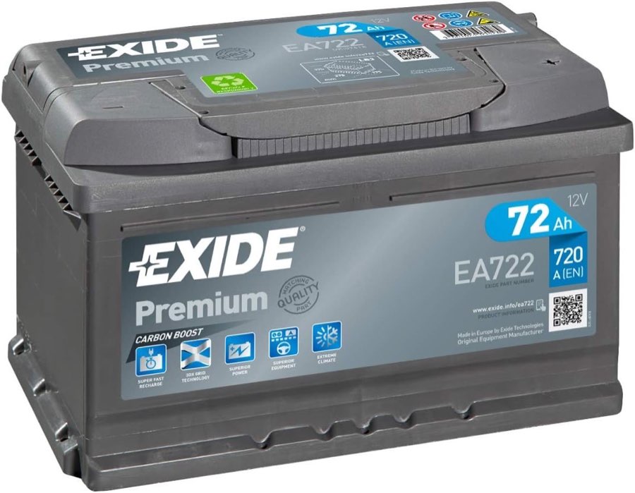 Exide Premium EA722 72 Ah