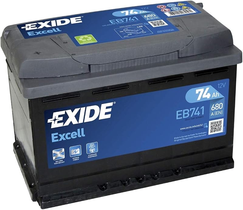 Exide EB741 Excell 74Ah 680A