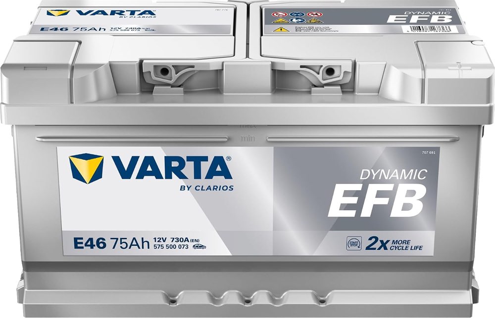 VARTA Blue Dynamic EFB 575500073 – Testsieger Autobatterie 75 Ah
