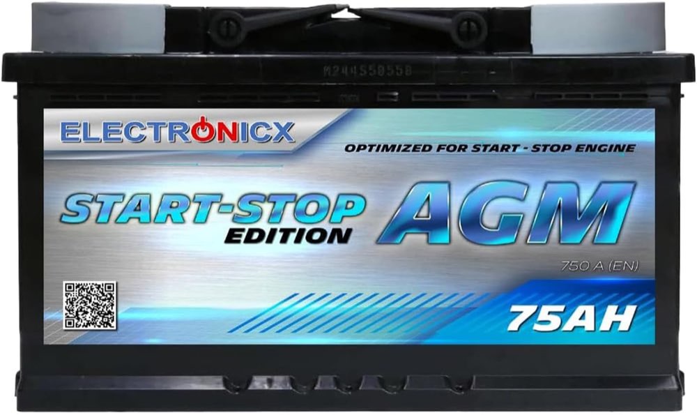 Electronicx AGM 75 Ah 750 A EN