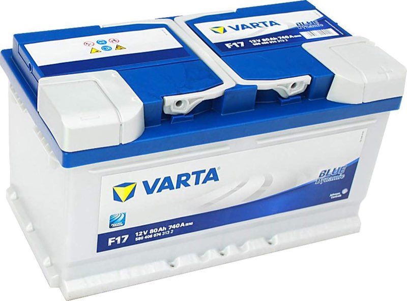 Varta lead acid, F17 Blue Dynamic Autobatterie, 58380, 12V, 80 Ah, 740 A