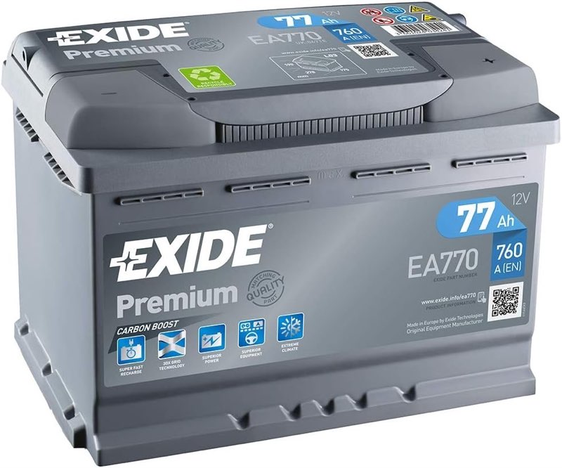 Exide EA 770 Premium Carbon Boost Starterbatterie