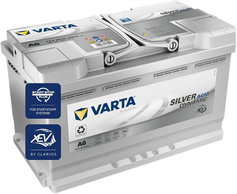 VARTA Silver Dynamic AGM A6 80 Ah