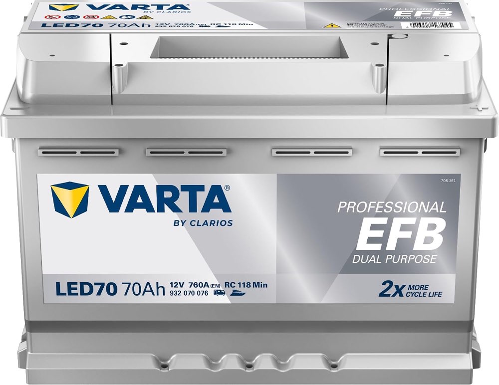 VARTA Dual Purpose EFB LED70