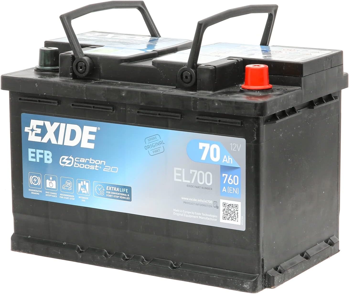 Exide EL700 EFB 70 Ah