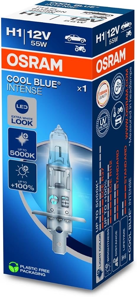 Osram Cool Blue Intense NextGen Halogen Birne - H1-12V/55W - pro Stück