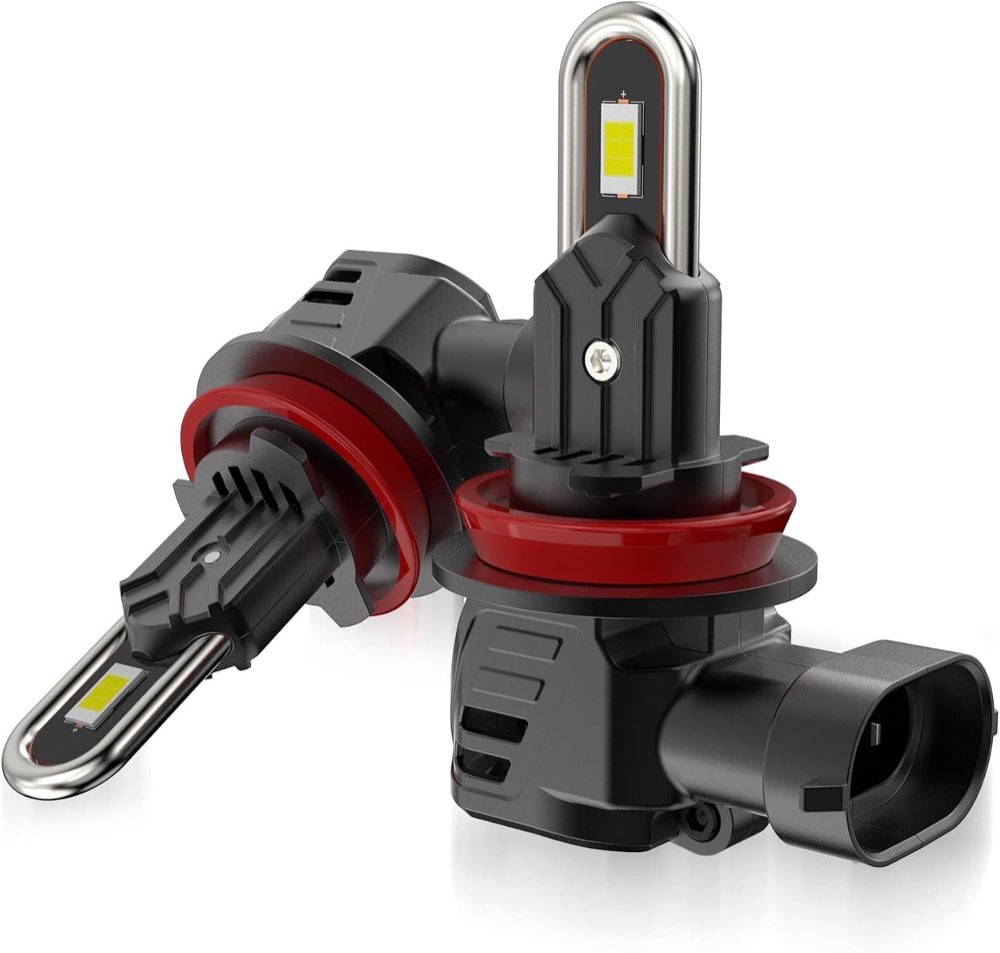 H11 Halogen Auto Lampe 12V 60W – H11 Scheinwerferlampe mit Zulassung & E-Prüfzeichen – Extra helles 6500K für klare Sicht & starke Lichtleistung – 2 Stück Weiß