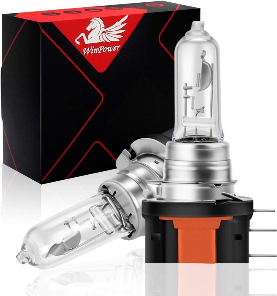 WinPower WinPower H15 12V 15/55W Halogen Birne Standlicht Tagfahrlicht Fernlicht Gelb Glühlampe Auto Lampe, 2 Stück