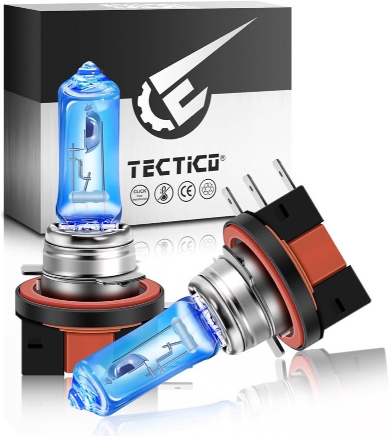 H15 12V 15/55W Tagfahrlicht 5000K Warmweiß +150% Ultra Heller E4 Prüfzeichen Halogen Glühbirnen DRL Autolampen Ersatz, 2 Stücke