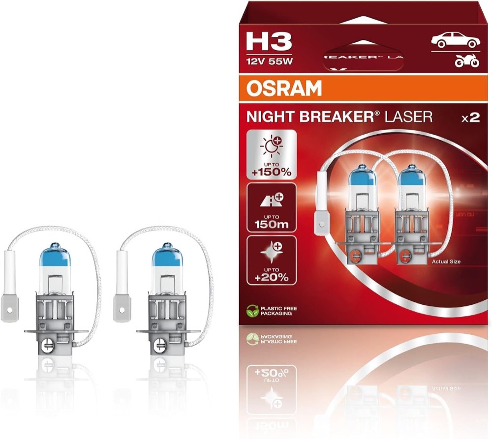 Osram Osram Night Breaker Laser H3, 2 Stück