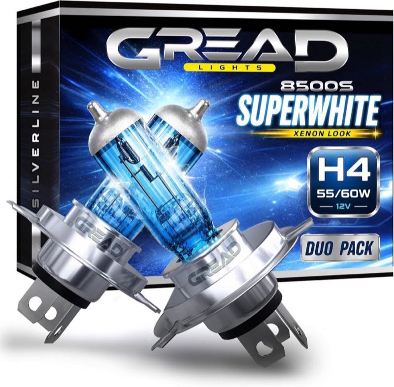 Gread H4 Super White 8500K (2er)
