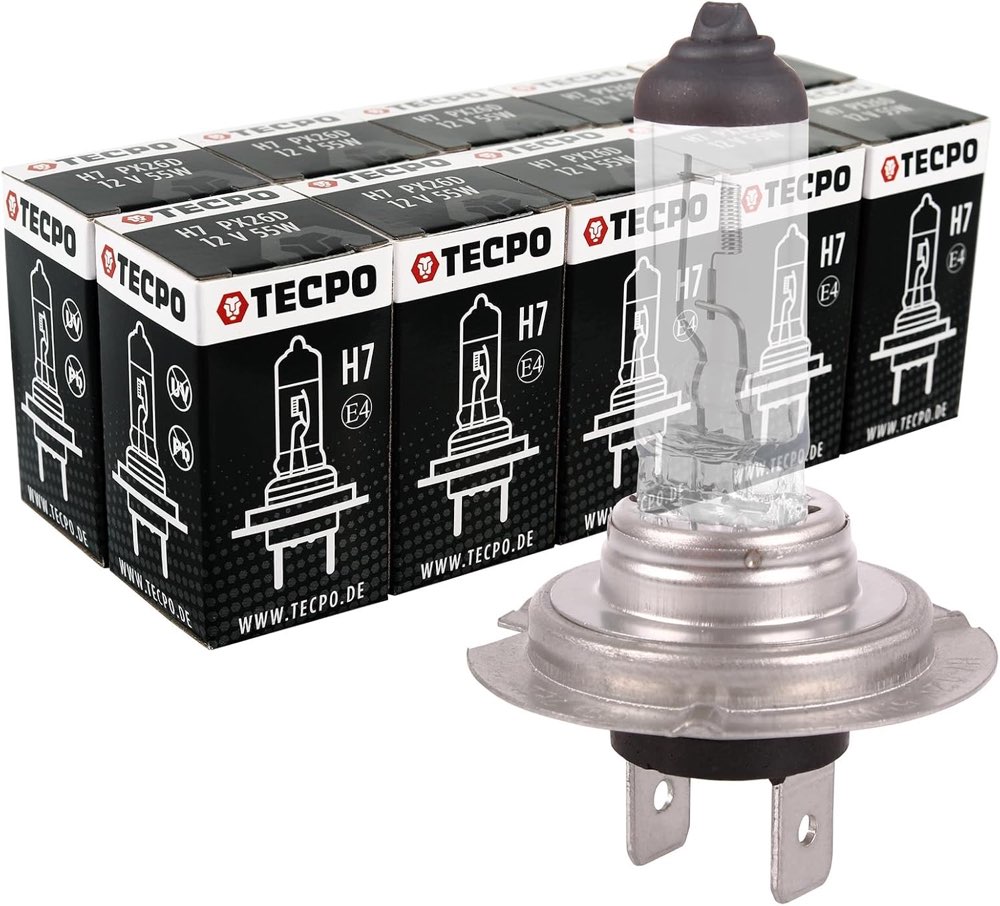 TECPO 10x H7 Halogen PX26d