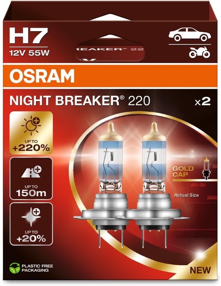 Osram Night Breaker 220 H7, 2er-Pack