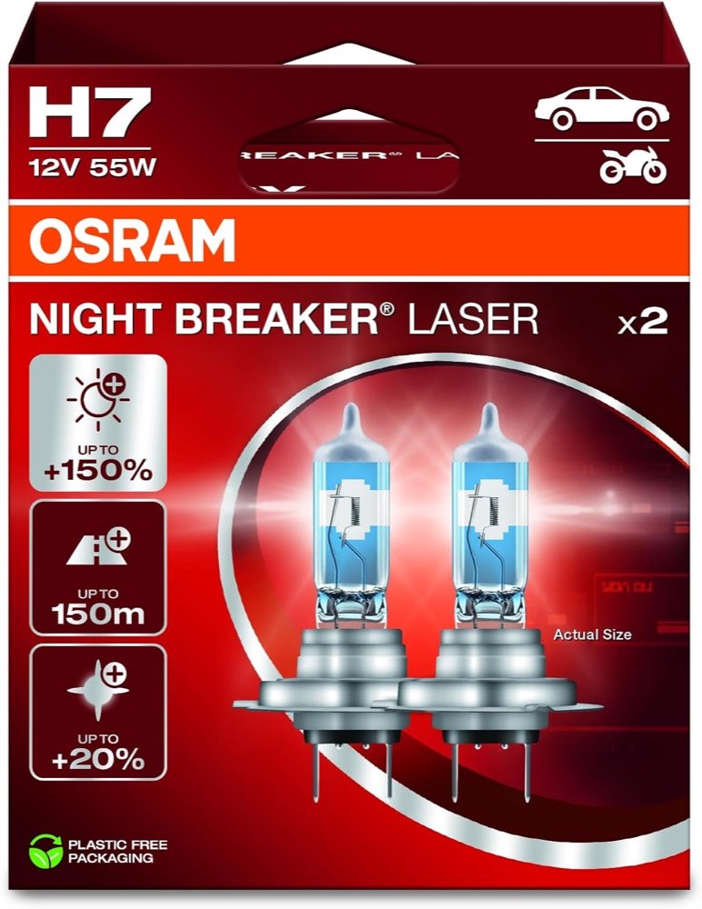 Osram Night Breaker Laser H7, 2er-Pack