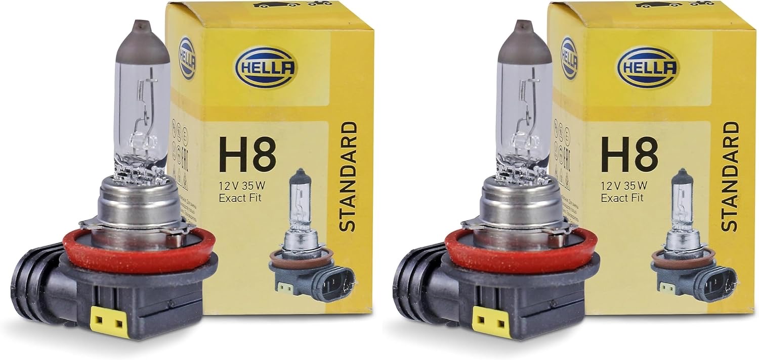 HELLA H8 Standard Duo 8GH 008 356-121 – Testsieger H8-Birne
