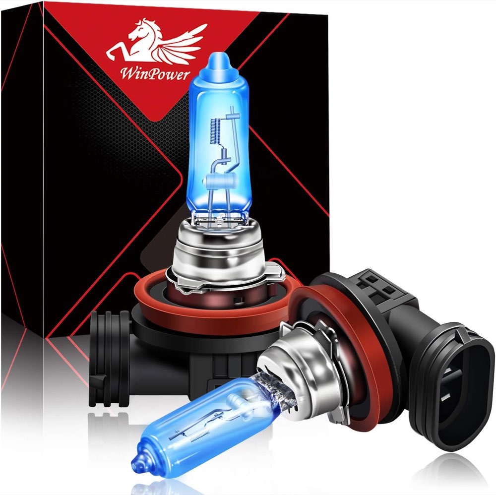 WinPower H9 12V 65W Glühbirnen Halogen Lampe Fernlicht 5000K Warmweiß Birne für Original Scheinwerfer Upgrade, 2 Stück