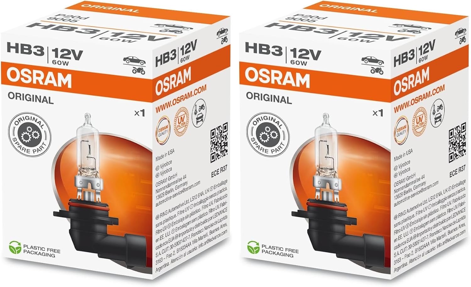 Osram ORIGINAL HB3 Duo