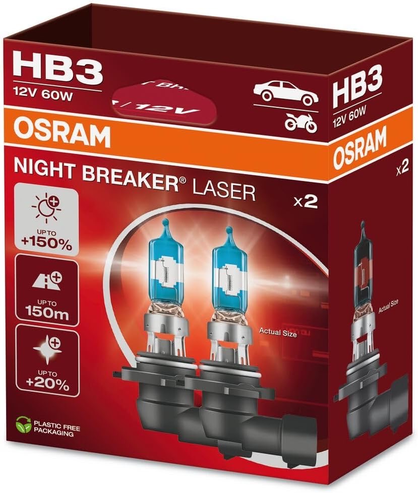 Osram Night Breaker Laser HB3 Duo – Testsieger HB3-Lampe