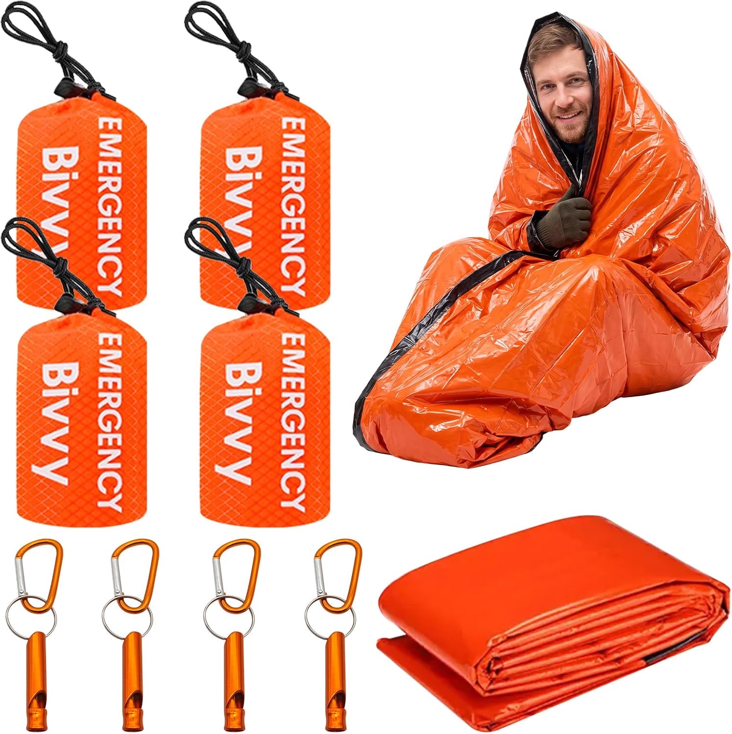 Editbar Notfall Schlafsack 4er Set