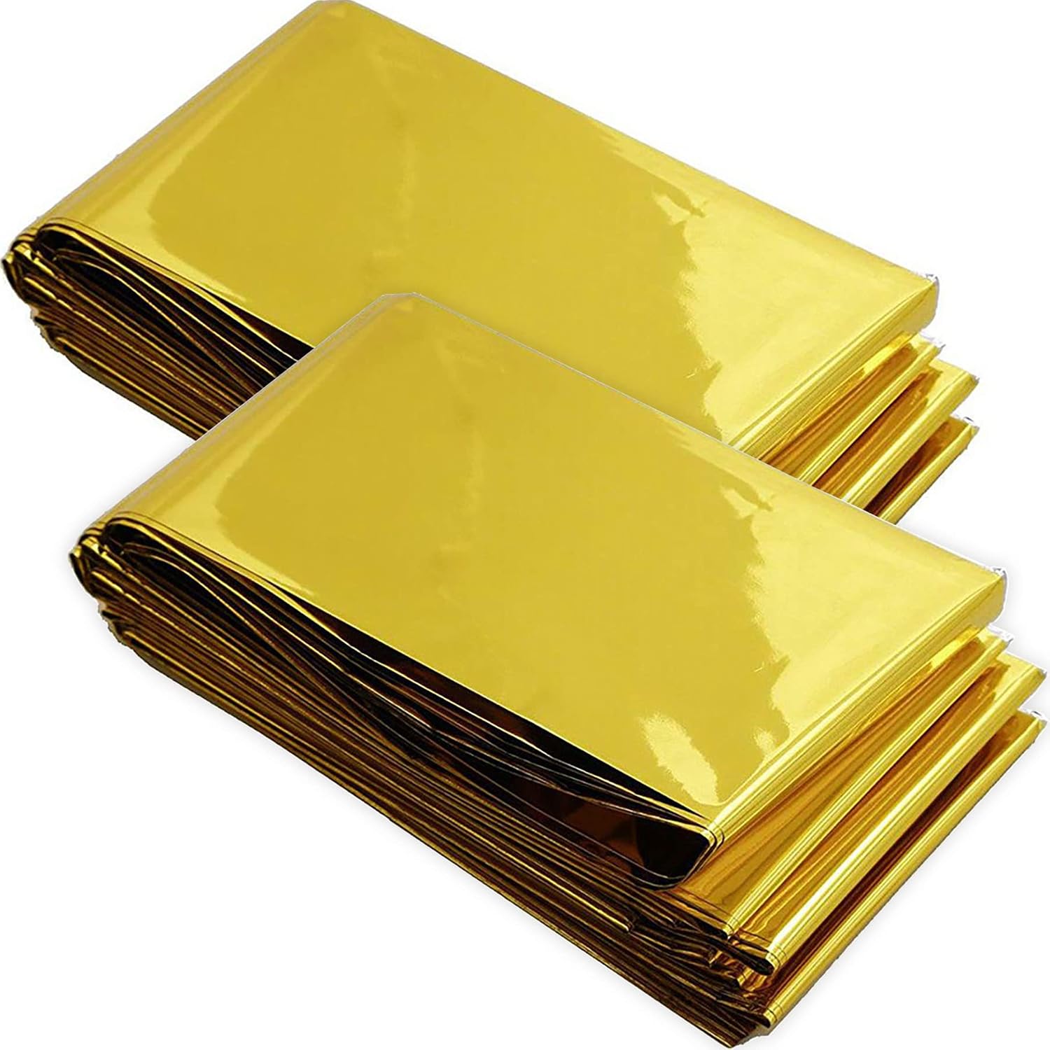 2 Stück Thermodecke,Gold Rettungsdecke,wasserdichte Überlebensdecke